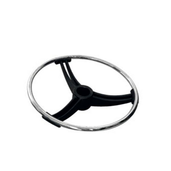 Anello poggiapiedi cromato con altezza da 59 a 85 cm